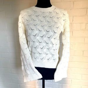 Brooks Brothers Pullover Bell Sleeve Knit Sweater